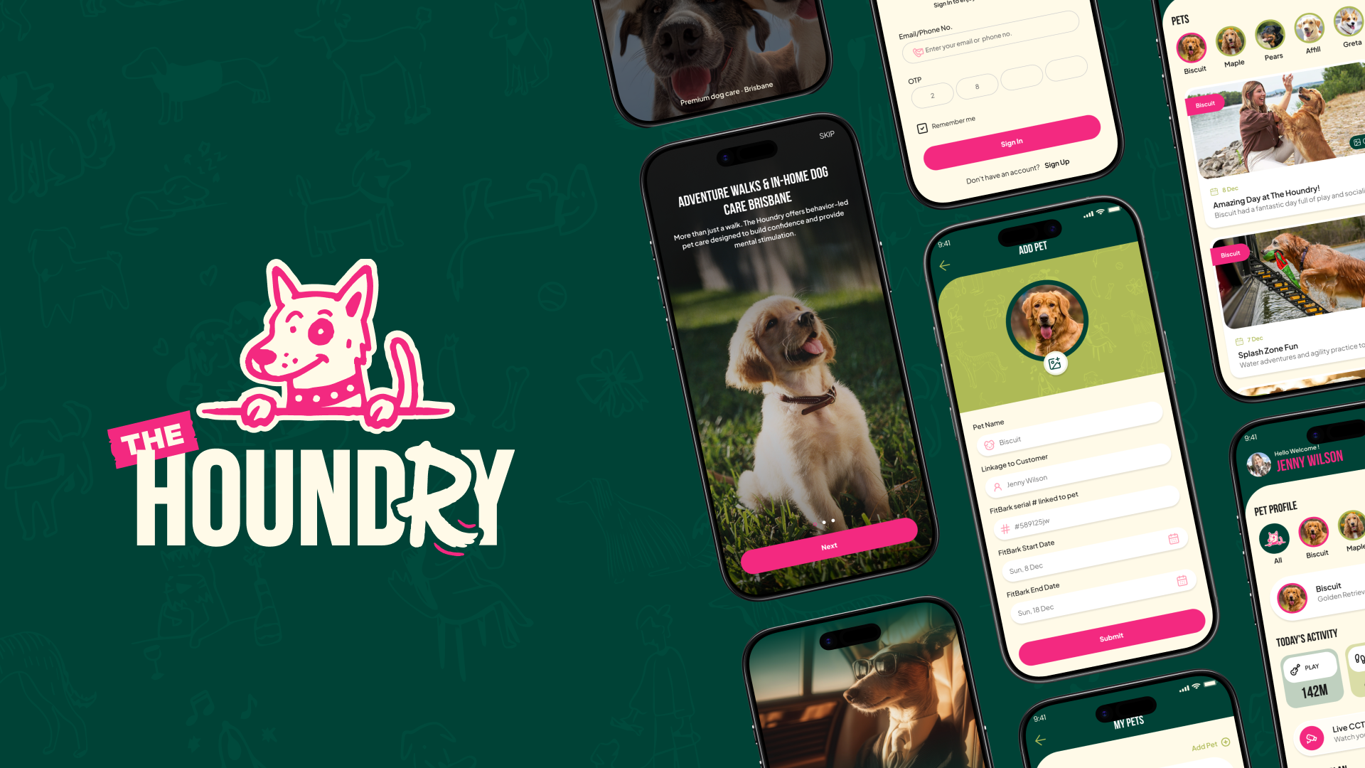 The Houndry login artwork